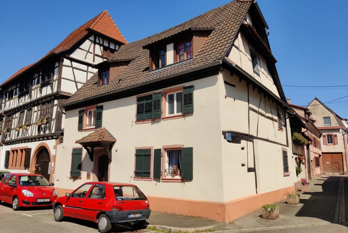 Maison de ville rénovée avec 3 appartements à Wissembourg 