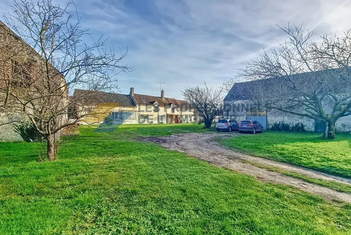 Ferme rénovée avec deux maisons, dépendances et grand terrain à Égreville 