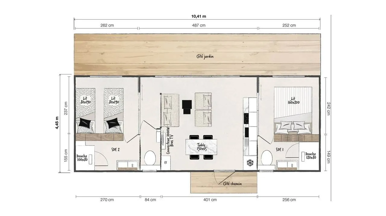 Mobil-home neuf 2023 avec terrain privé à Gérardmer – Résidence secondaire ou investissement 