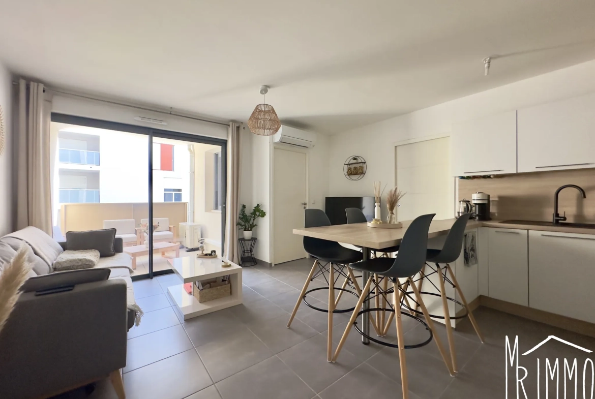 Vente Appartement 2 pièces à Montpellier Ovale avec terrasse et parking privé 