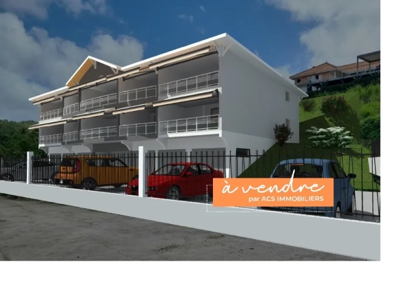 Appartement F2 neuf avec terrasse et parking aux Trois-Îlets