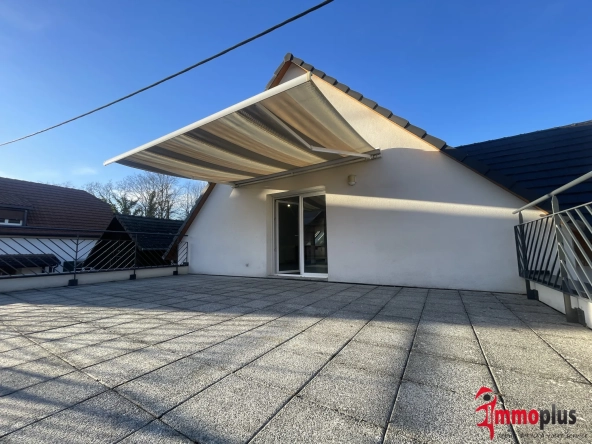 Appartement T3 avec terrasse de 45 m² à Bartenheim - standing et proximité frontière