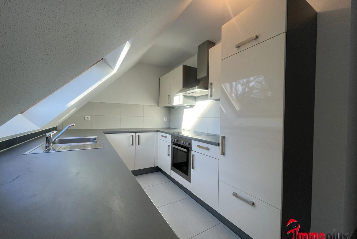 Appartement T3 avec terrasse de 45 m² à Bartenheim - standing et proximité frontière 