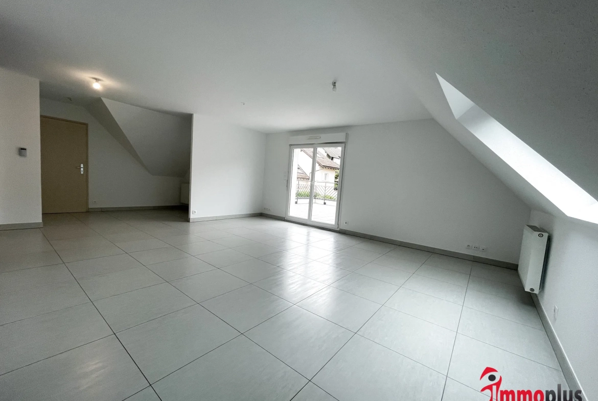 Appartement T3 avec terrasse de 45 m² à Bartenheim - standing et proximité frontière 