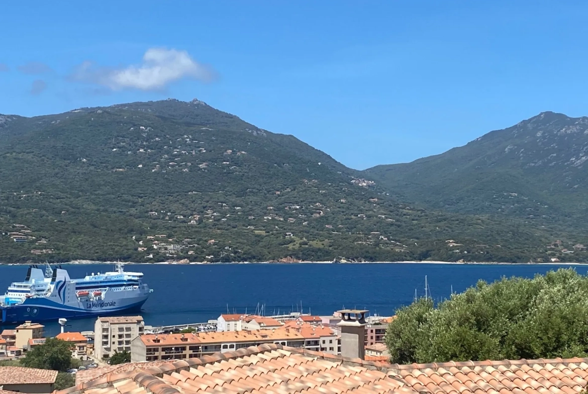 Charmant T2 avec vue mer, studio indépendant, parking et terrasse à Propriano 