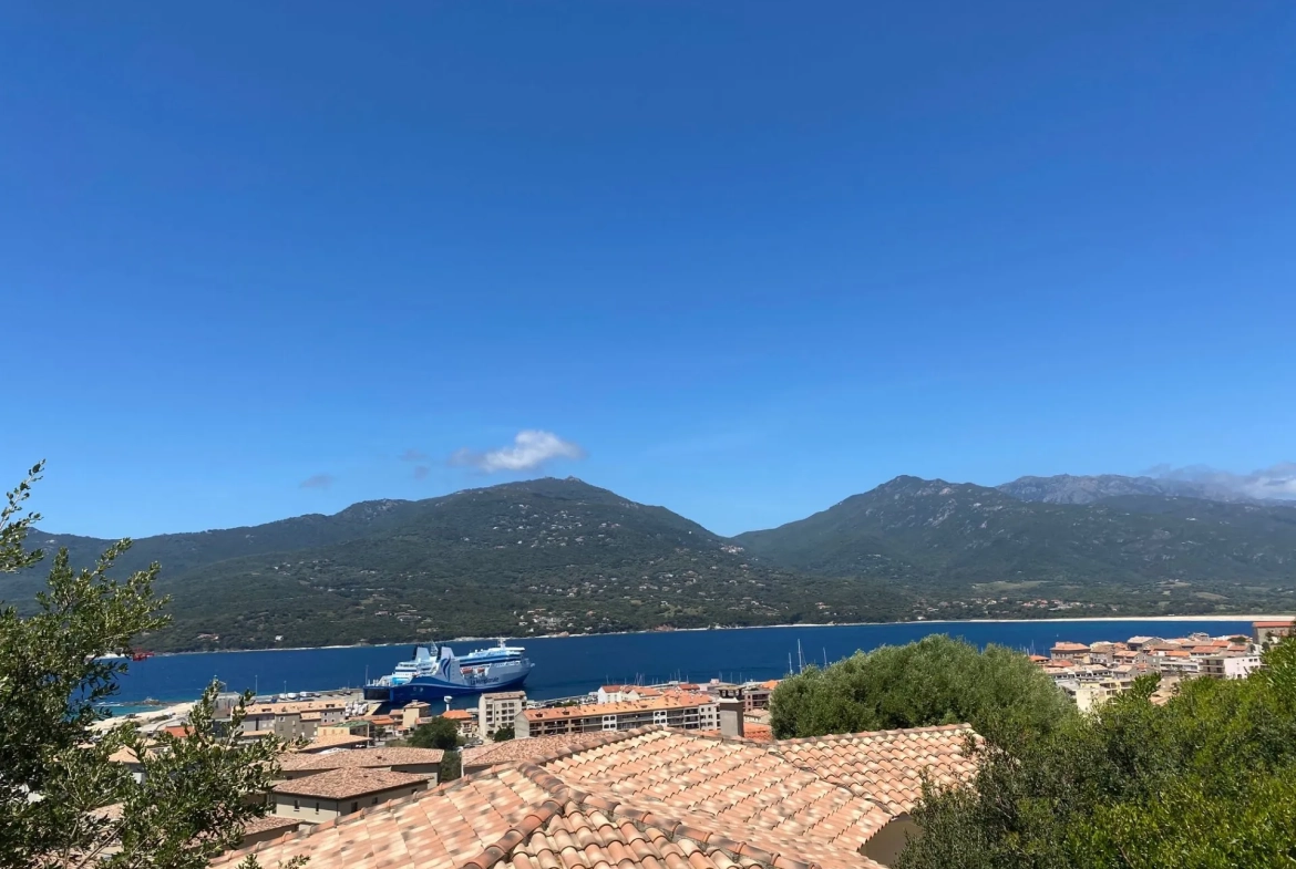 Charmant T2 avec vue mer, studio indépendant, parking et terrasse à Propriano 
