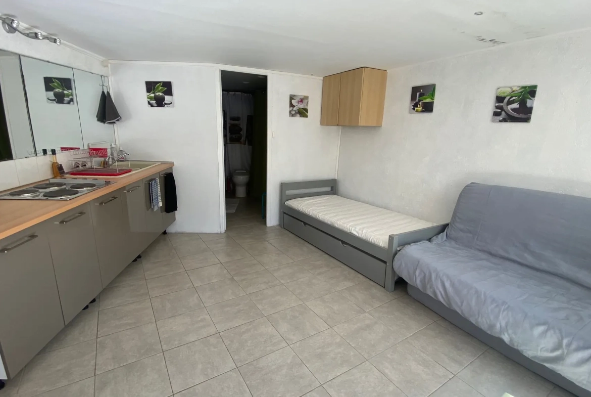 Charmant T2 avec vue mer, studio indépendant, parking et terrasse à Propriano 