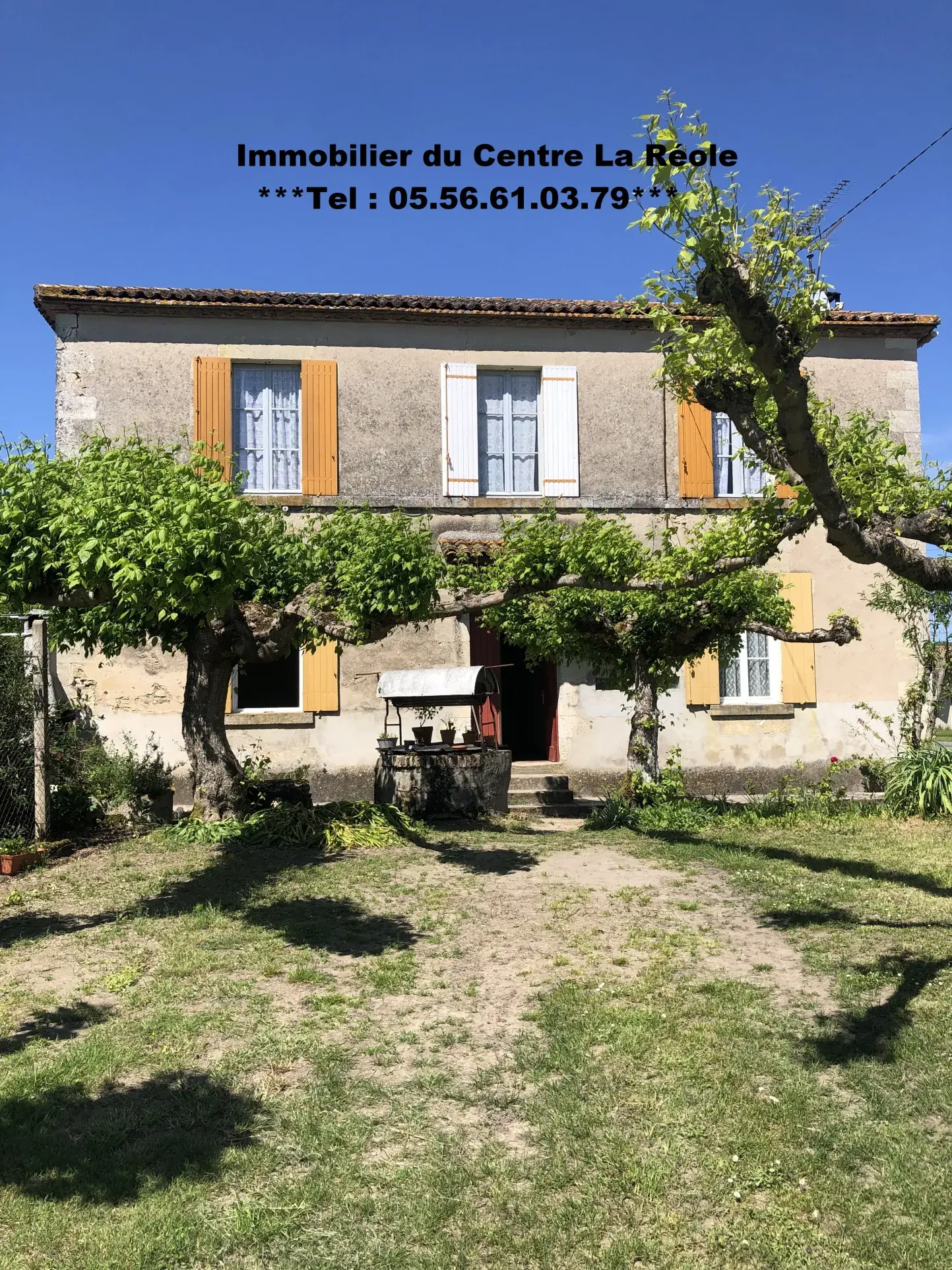 Charmante maison girondine de 120 m² avec dépendance et grand terrain entre La Réole et Marmande 