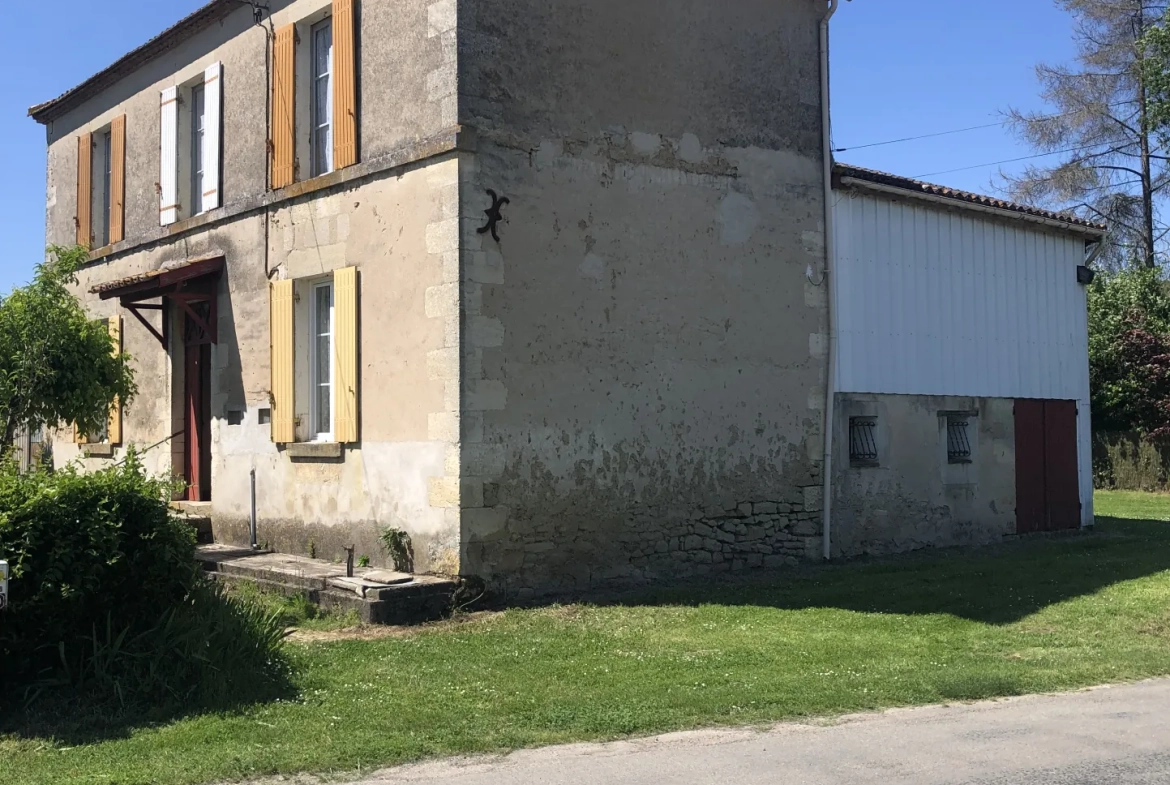 Charmante maison girondine de 120 m² avec dépendance et grand terrain entre La Réole et Marmande 