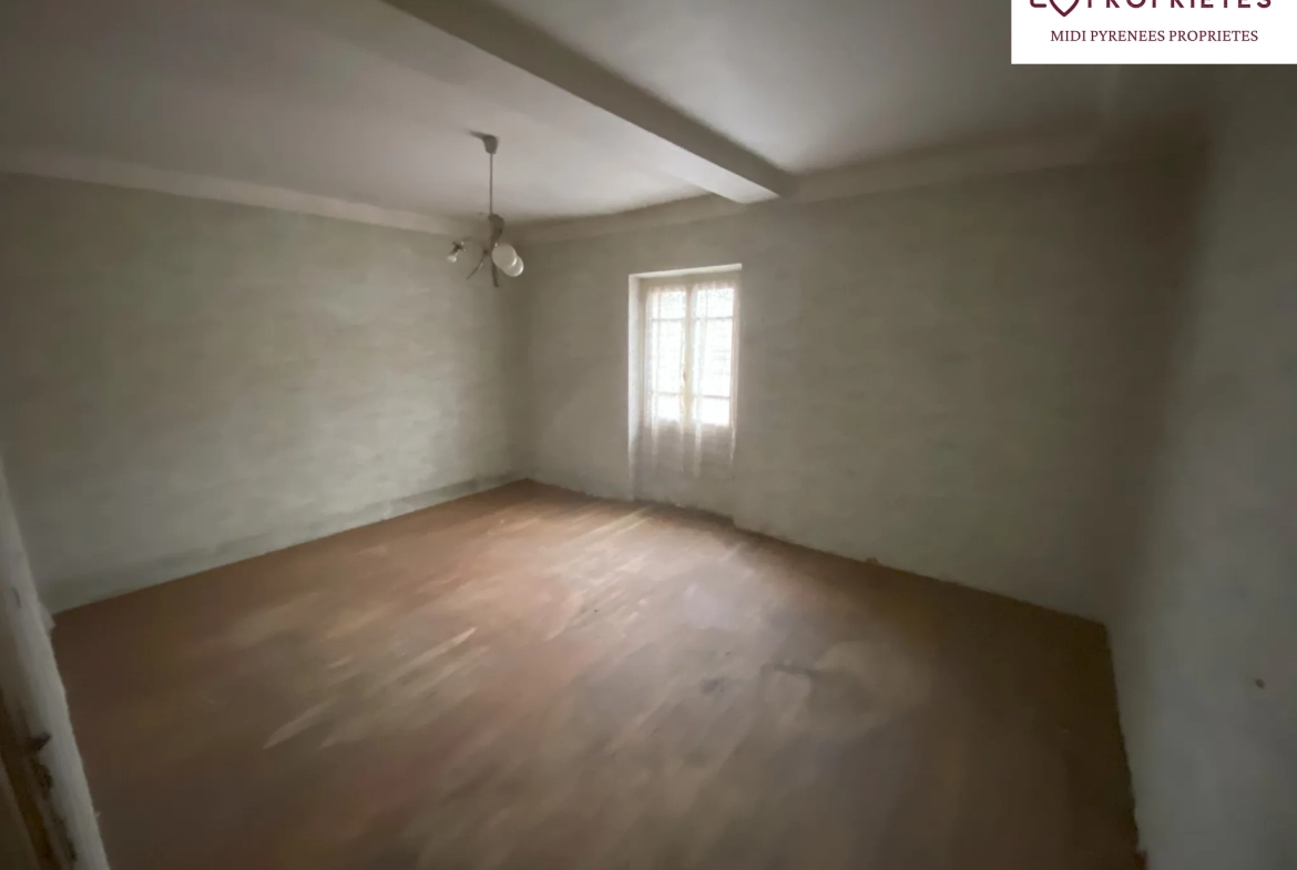 Maison de village à rénover à L Isle en Dodon, proche rivière et commerces 