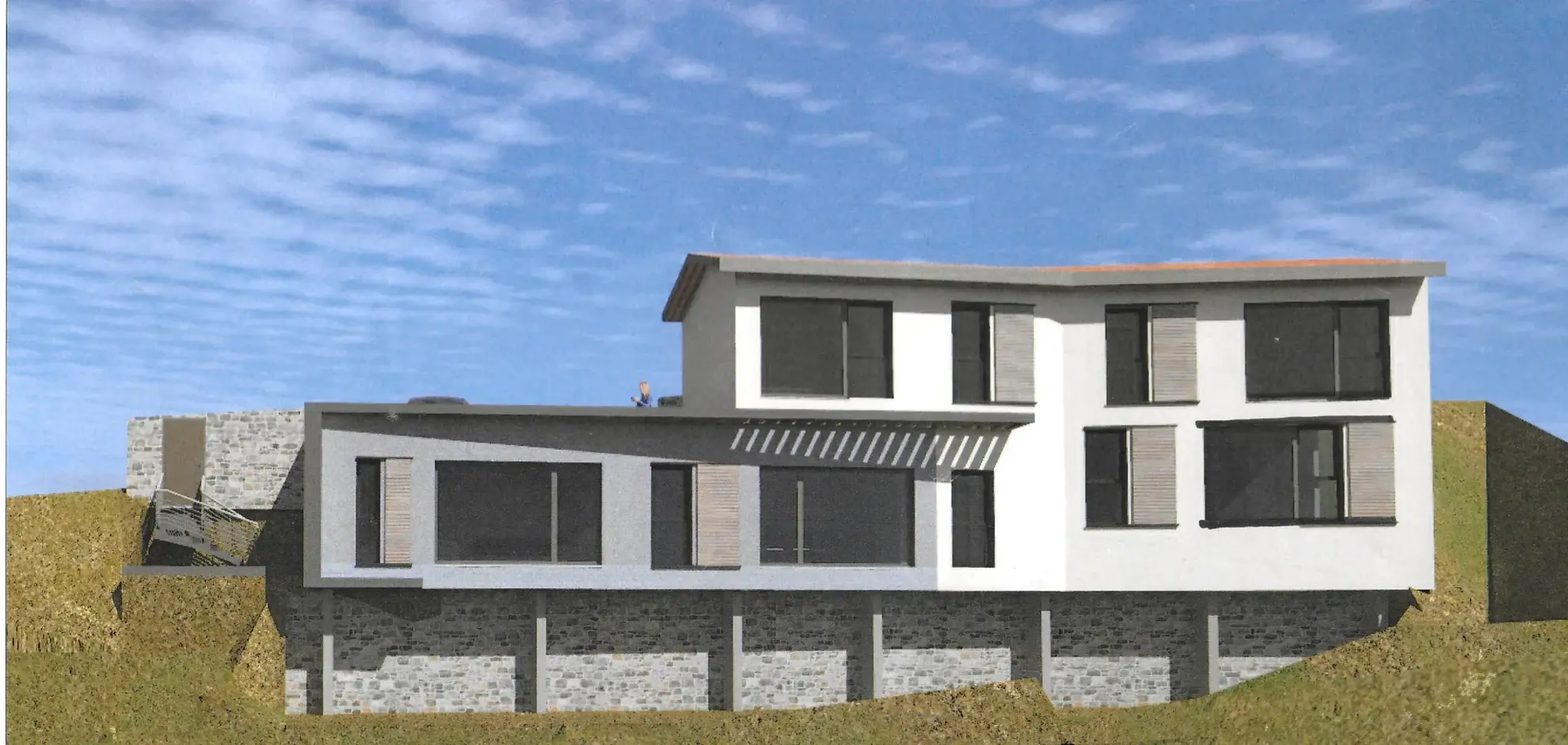 Ensemble immobilier avec vue panoramique à Vienne - Maison et projet de construction 