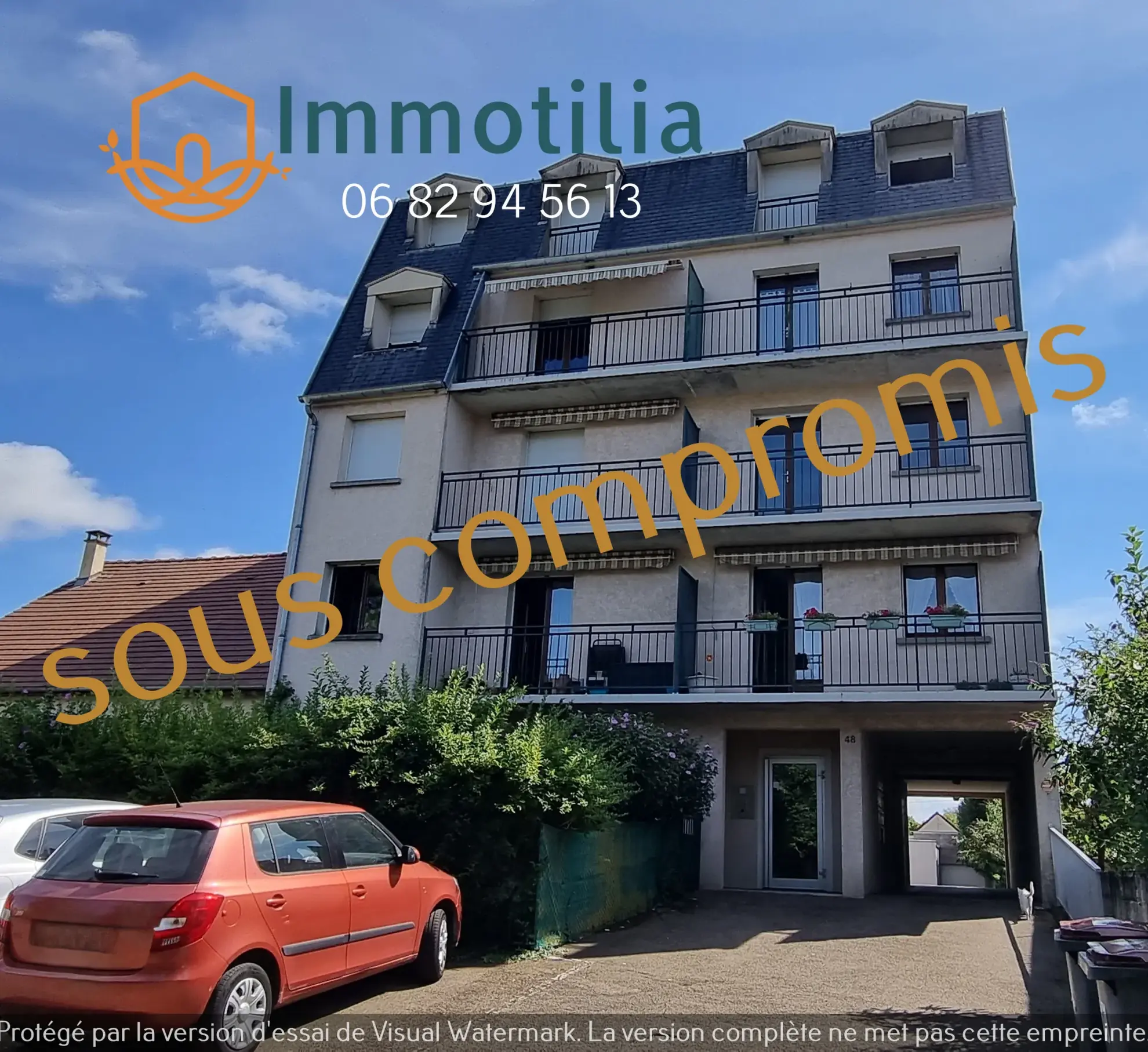 Appartement à vendre à Sens, proche centre-ville et gare, avec balcon et parking couvert 