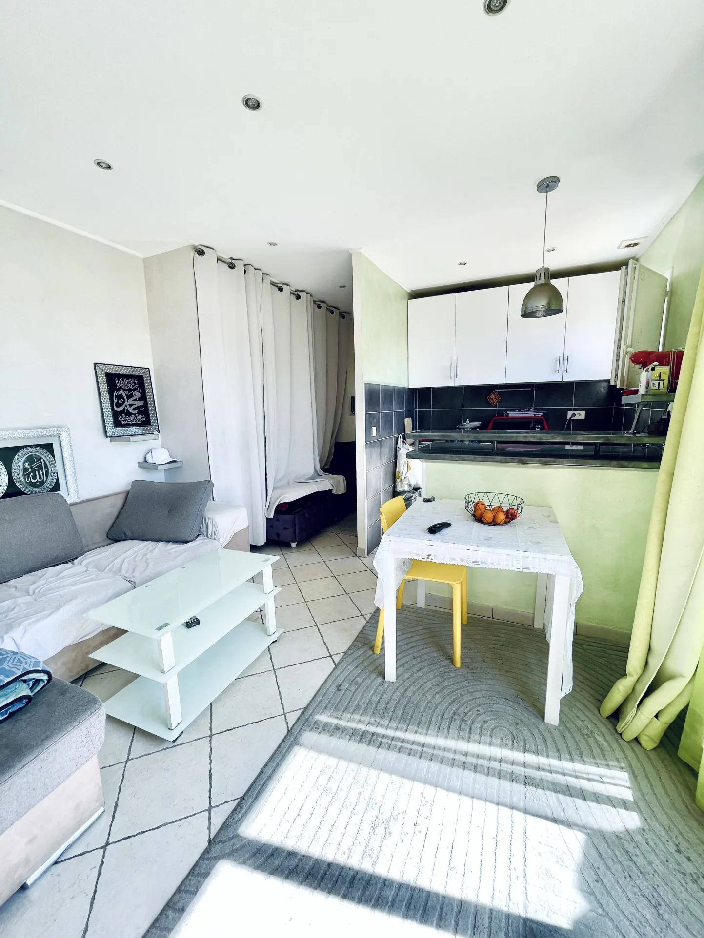 Studio lumineux avec balcon et vue montagne à Nice - idéal investissement ou résidence principale 