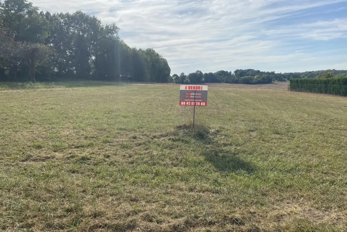 Terrain constructible de 1970 m² à Sarliac-sur-l'Isle, vue dégagée 