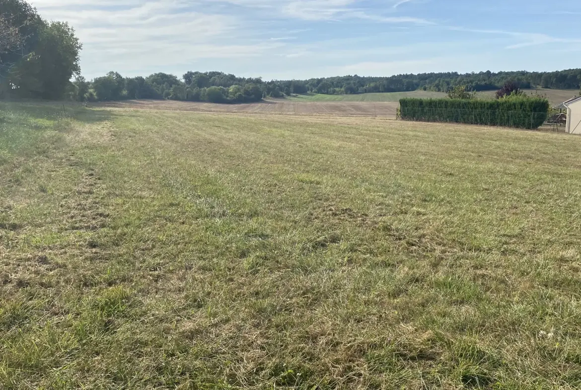 Terrain constructible de 1970 m² à Sarliac-sur-l'Isle, vue dégagée 