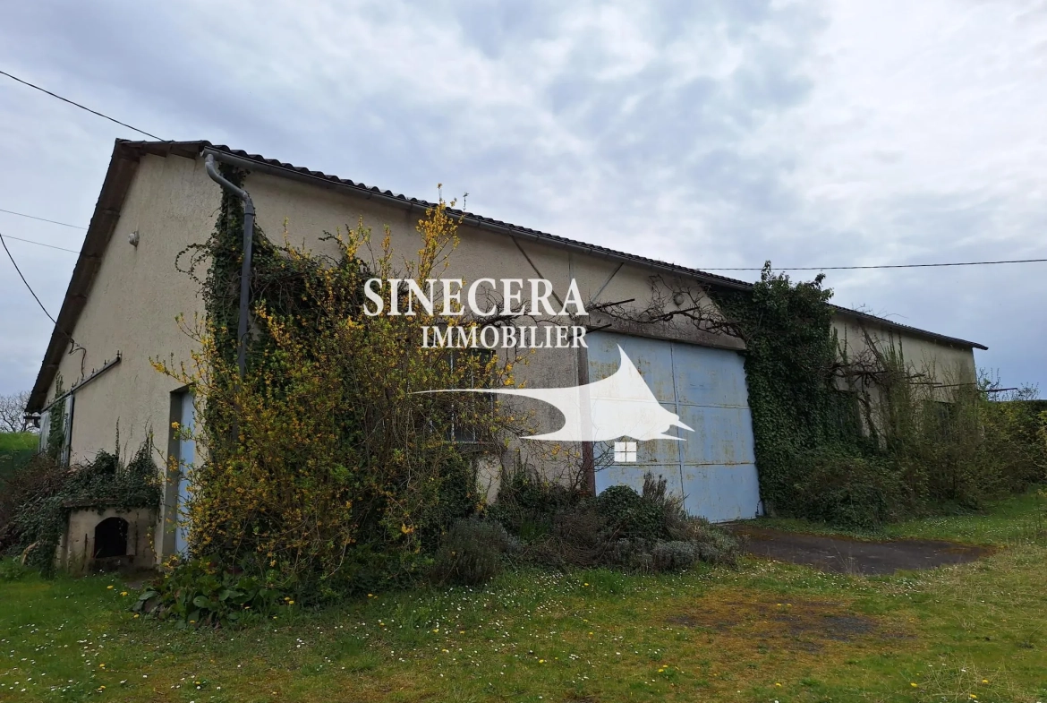 Maison à vendre de 170 m² avec piscine et grand hangar à Bordeilles 