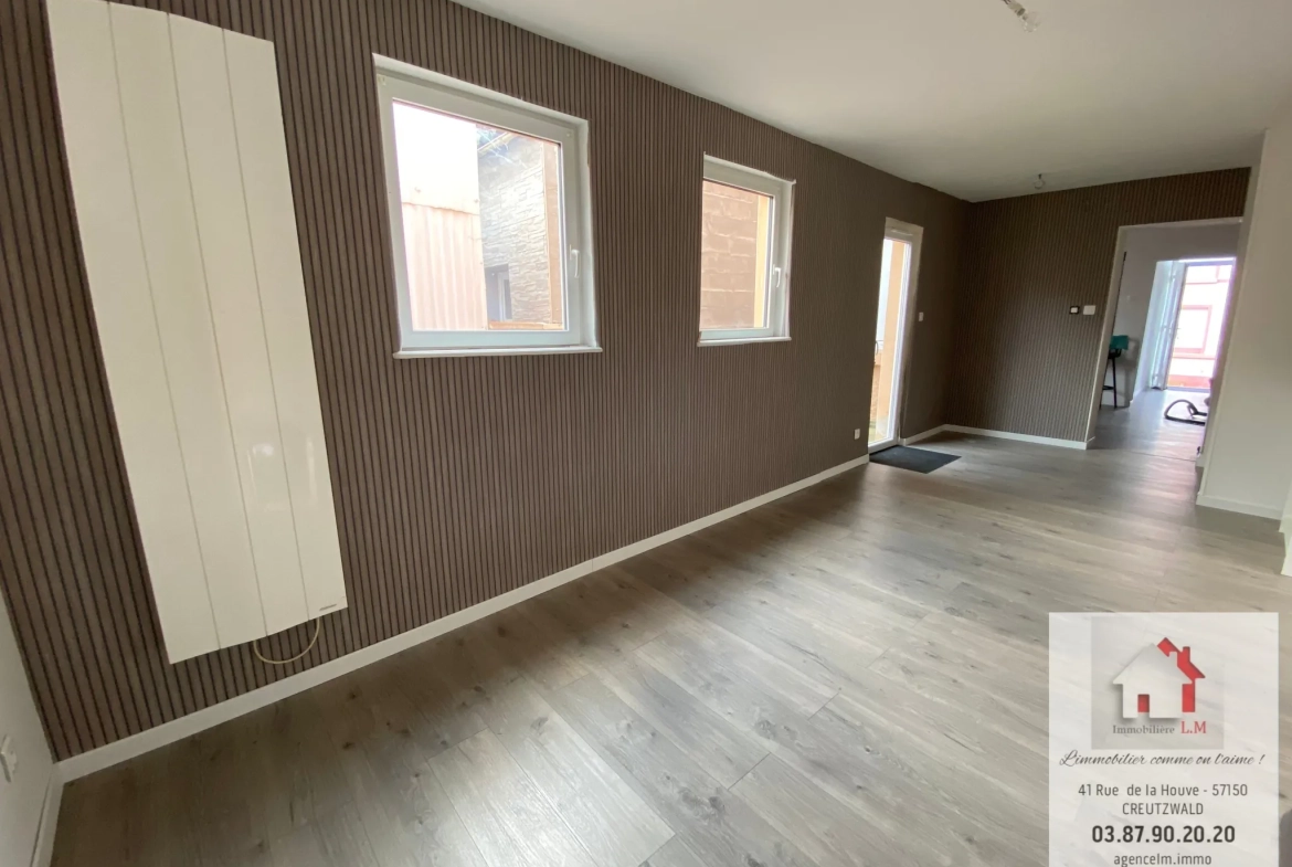 Maison de village rénovée à Falck – 2 chambres, jardin, idéal primo-accédant 