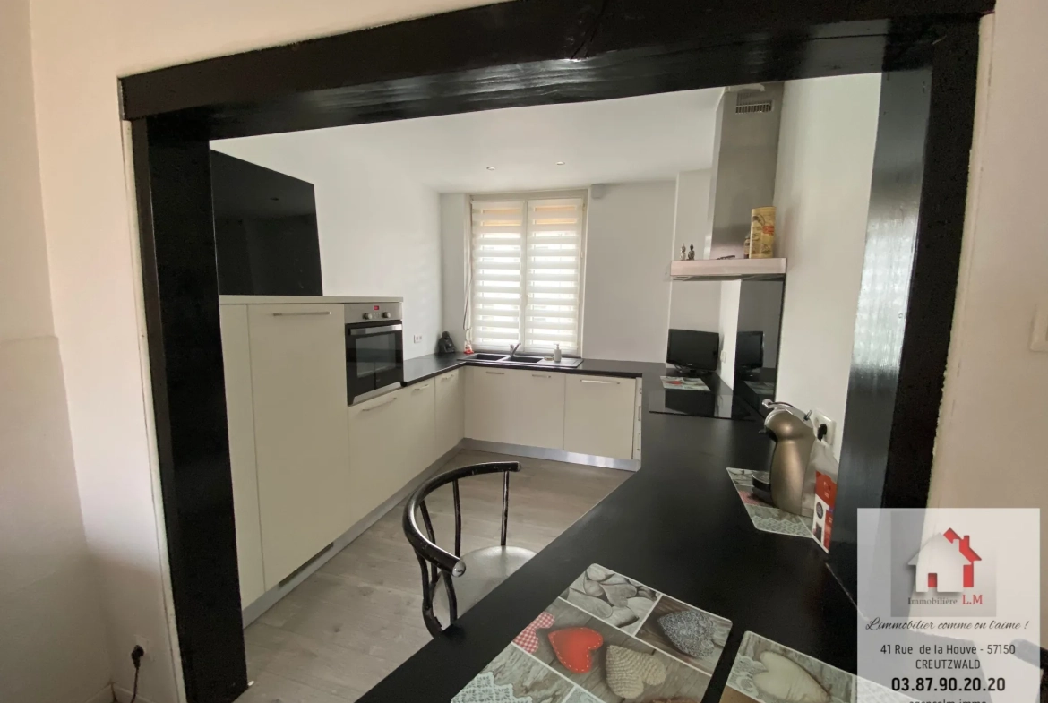 Maison de village rénovée à Falck – 2 chambres, jardin, idéal primo-accédant 