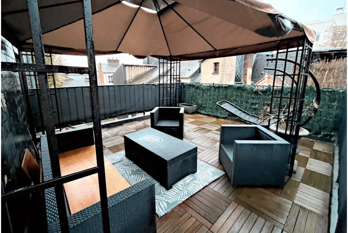 Appartement T2 bis avec terrasse plein Sud à Rouen 