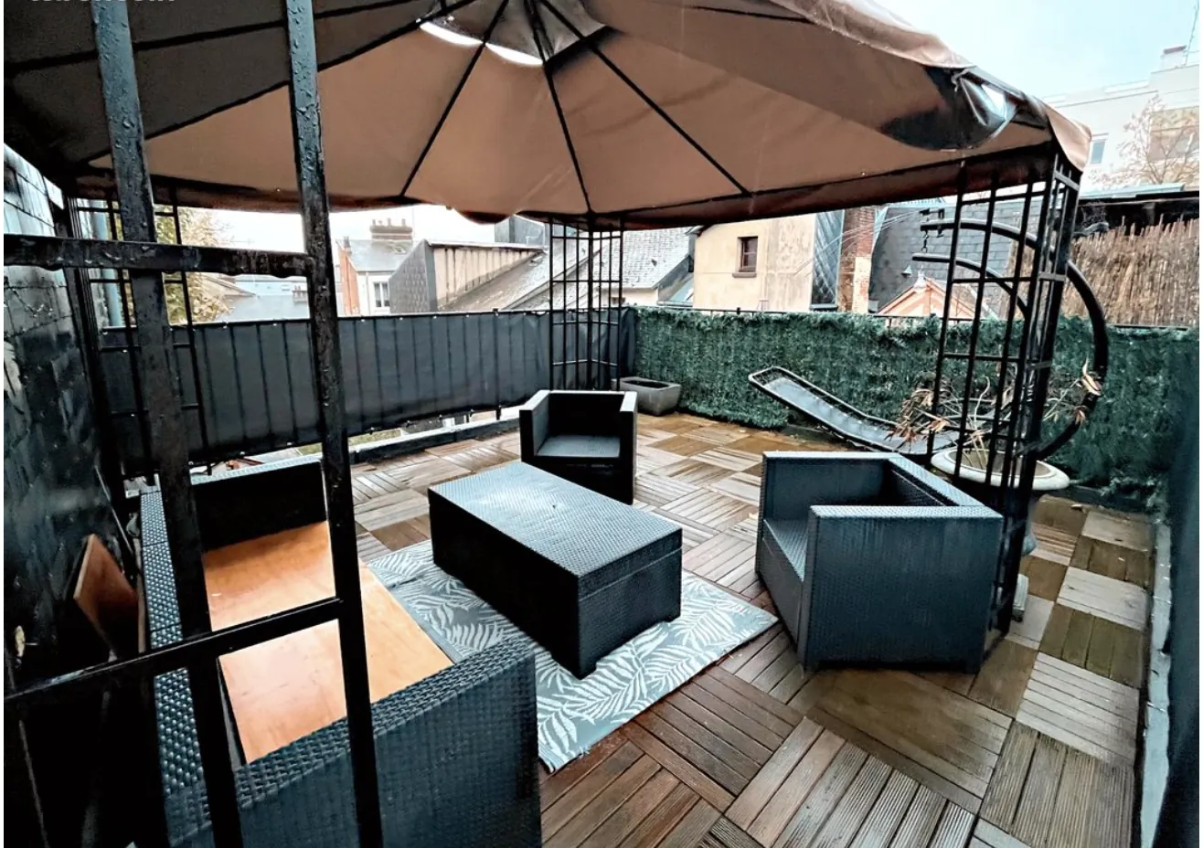Appartement T2 bis avec terrasse plein Sud à Rouen 