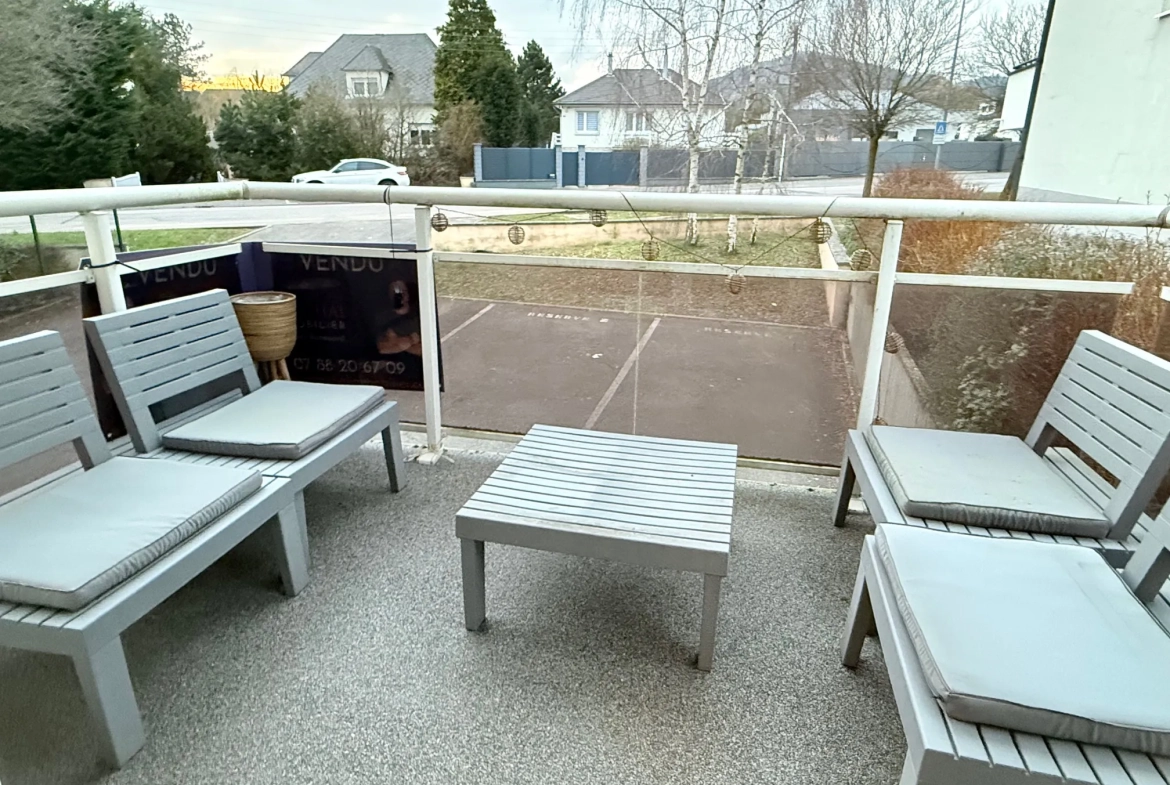Charmant appartement de 70m² à Thionville Elange avec terrasse et parking 