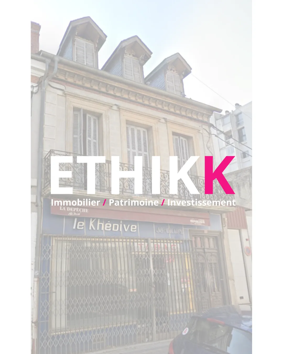 Immeuble à rénover à Tarbes – Opportunité d'investissement dans le centre-ville 