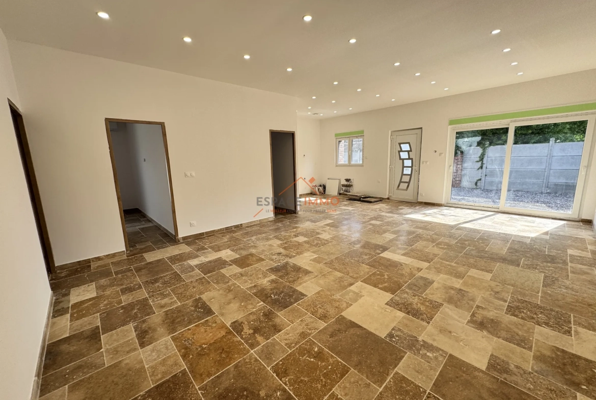 Pavillon neuf à Beuvrages avec 2 chambres, environnement calme et proche commodités 