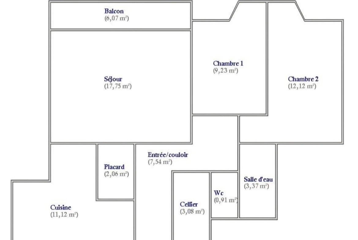 Appartement T3 avec balcon à Elancourt – Résidence Les Nouveaux Horizons 