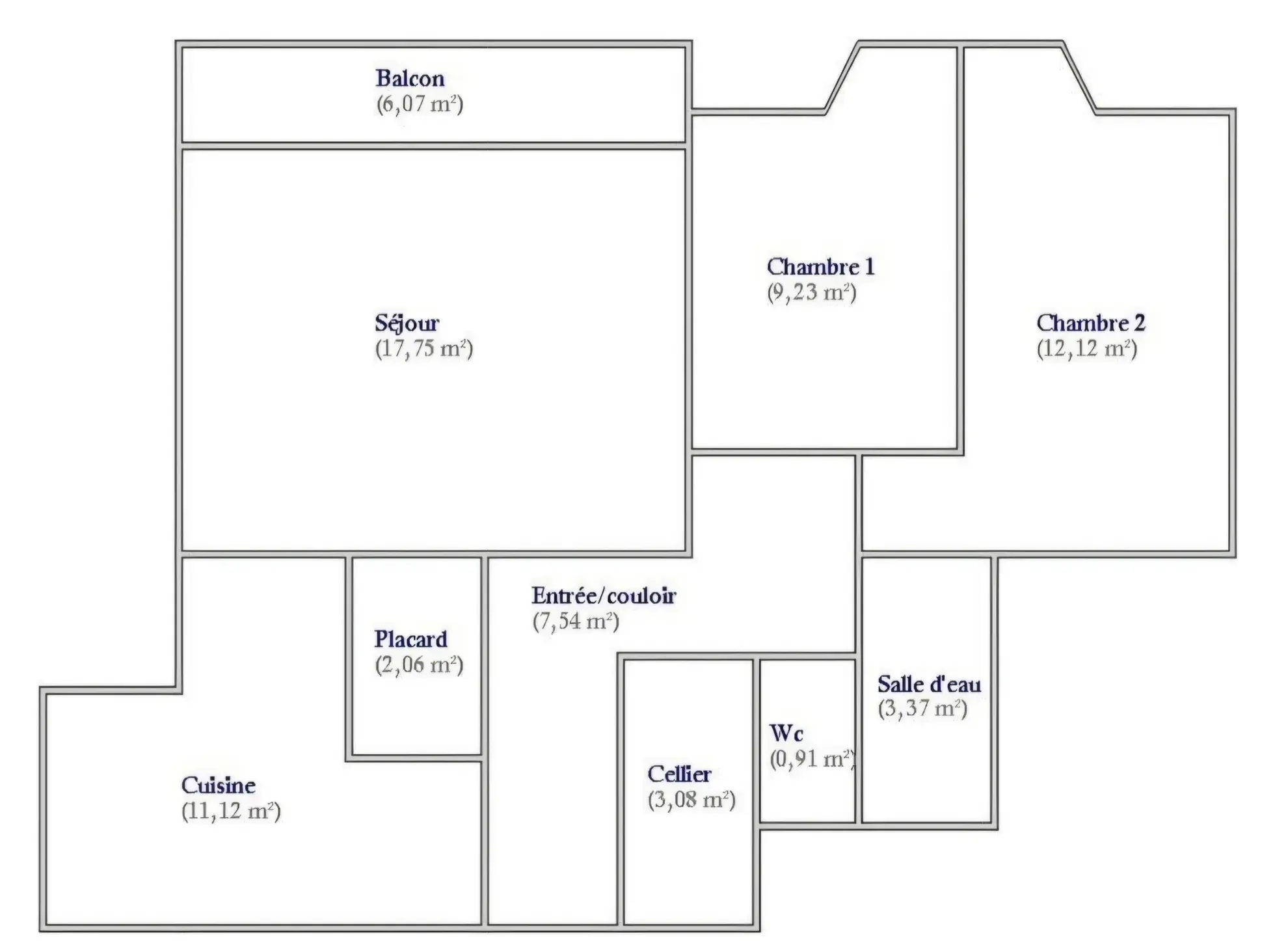 Appartement T3 avec balcon à Elancourt – Résidence Les Nouveaux Horizons 