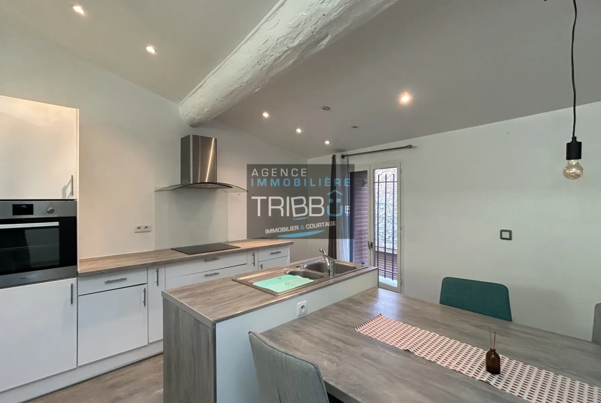 Charmante maison de village rénovée de 114 m² à Baixas, 2 chambres 