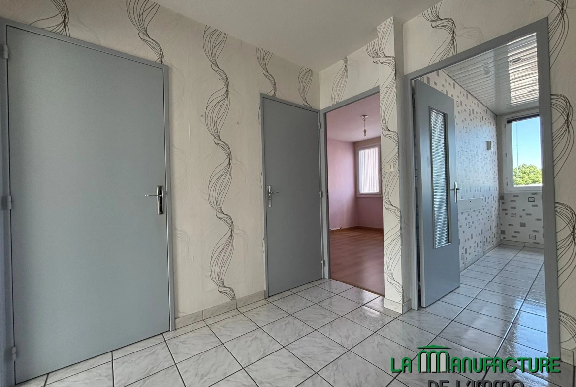 Appartement F3 traversant à Saint-Étienne secteur Bergson 