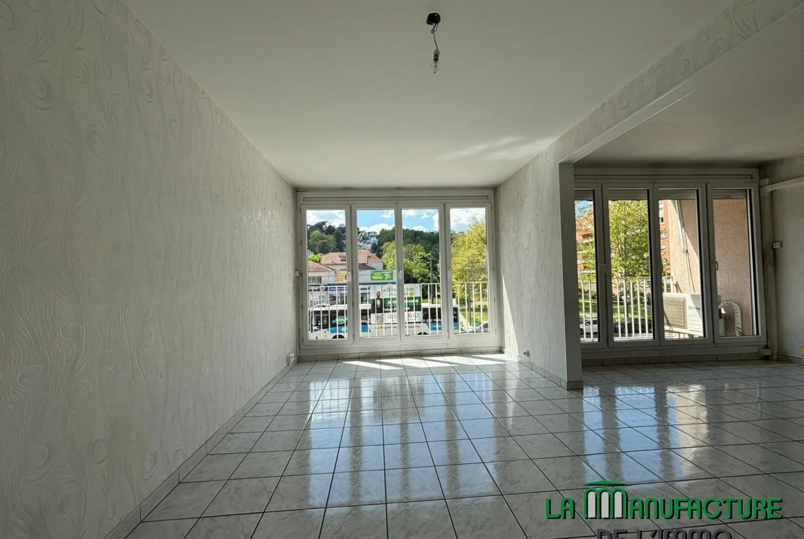 Appartement F3 traversant à Saint-Étienne secteur Bergson 