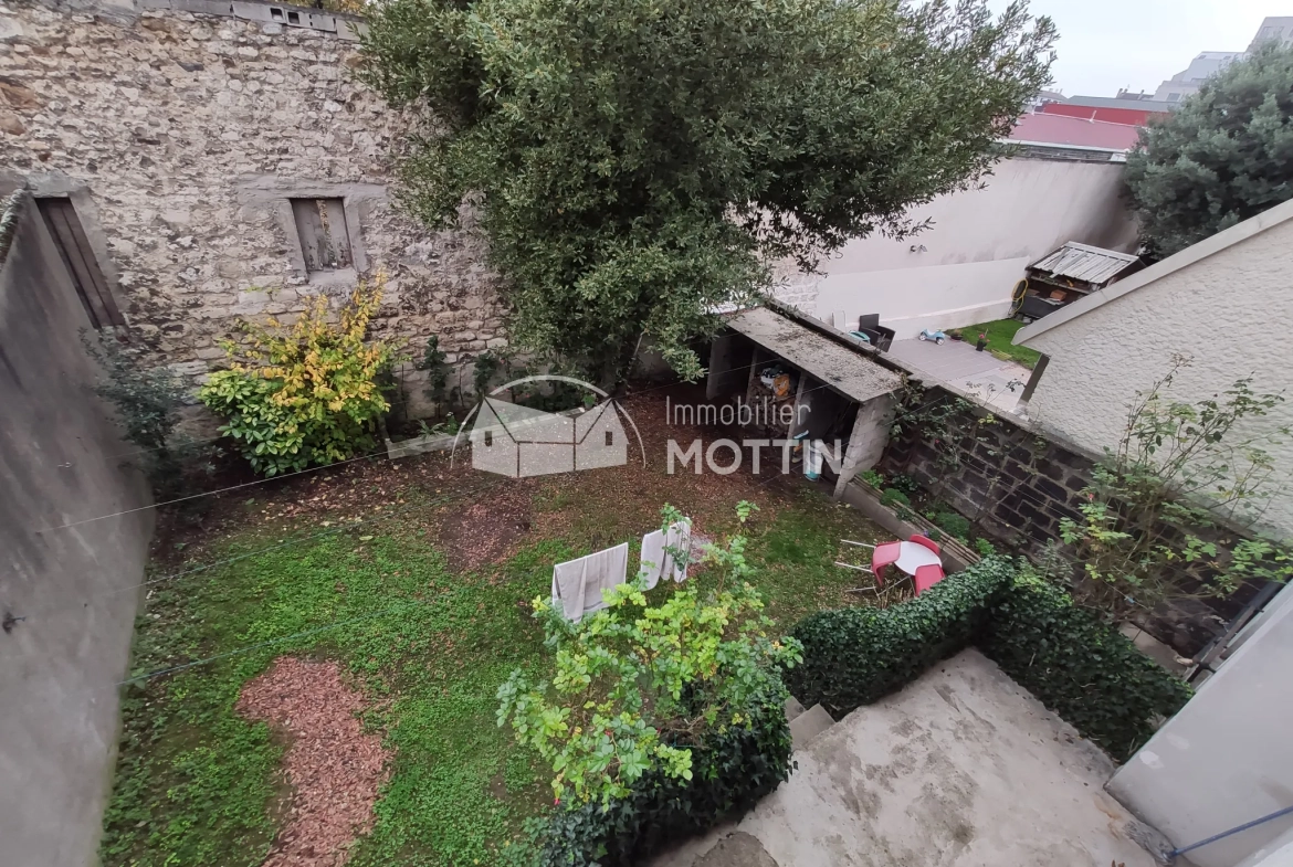 Appartement F2 de 30 m² à Ivry-sur-Seine proche transports et jardin 