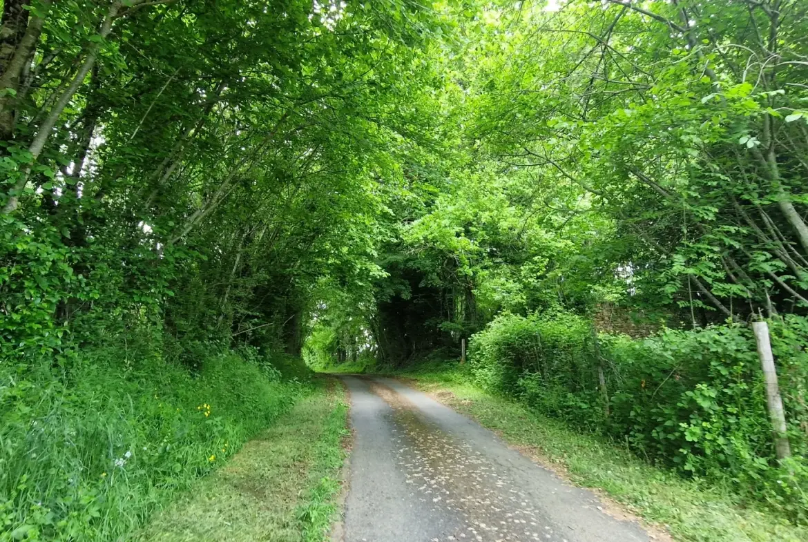 Ensemble en pierres avec maison à rénover et grange à proximité de Pompadour et Lubersac 