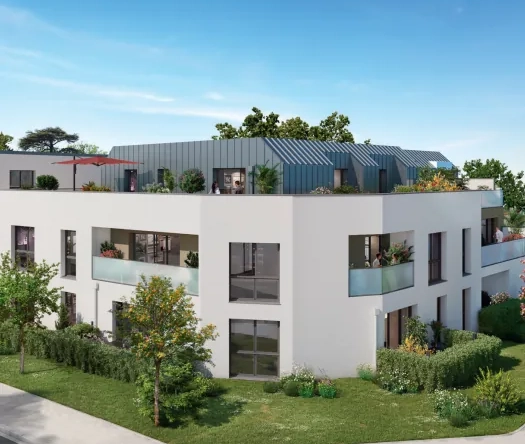 Studio neuf de 37,04 m² avec terrasse et parking à Saint-Sébastien-sur-Loire