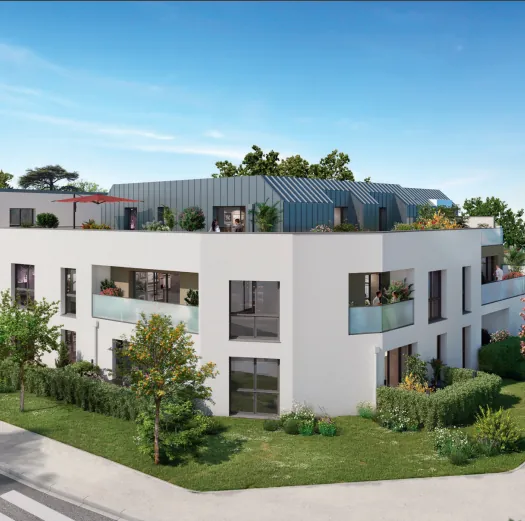 Studio neuf de 37,04 m² avec terrasse et parking à Saint-Sébastien-sur-Loire