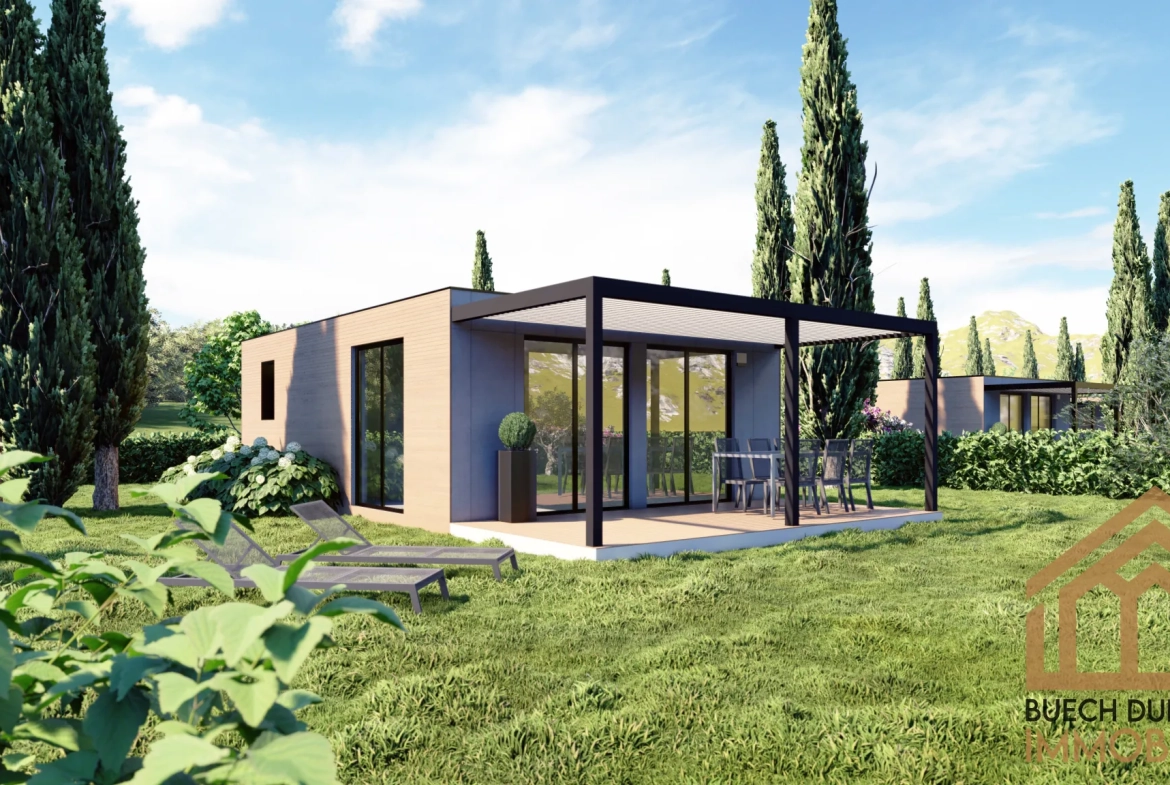 Maison écologique de 45 m² à Manteyer dans une résidence de loisirs 