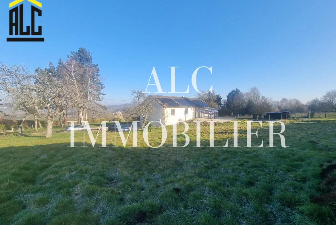 Maison de plain pied à Montchevrel près du Mêle-sur-Sarthe avec terrain spacieux 