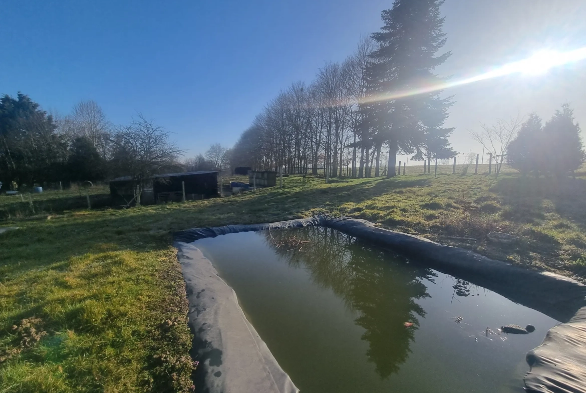 Maison de plain pied à Montchevrel près du Mêle-sur-Sarthe avec terrain spacieux 