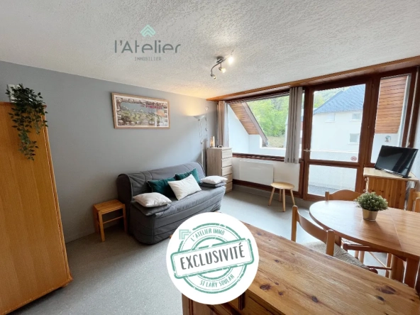 Studio rénové de 23 m² avec terrasse au cœur de Saint-Lary, exposition Sud-Ouest