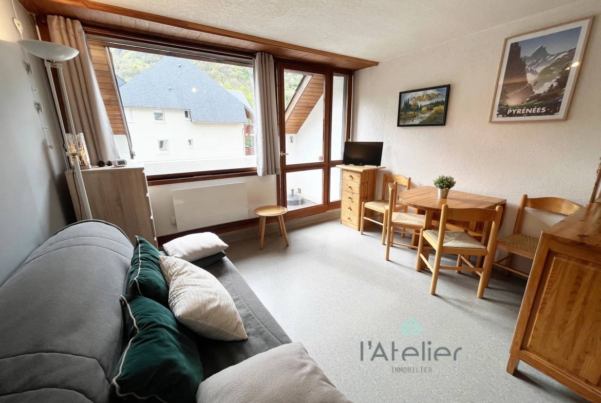 Studio rénové de 23 m² avec terrasse au cœur de Saint-Lary, exposition Sud-Ouest 