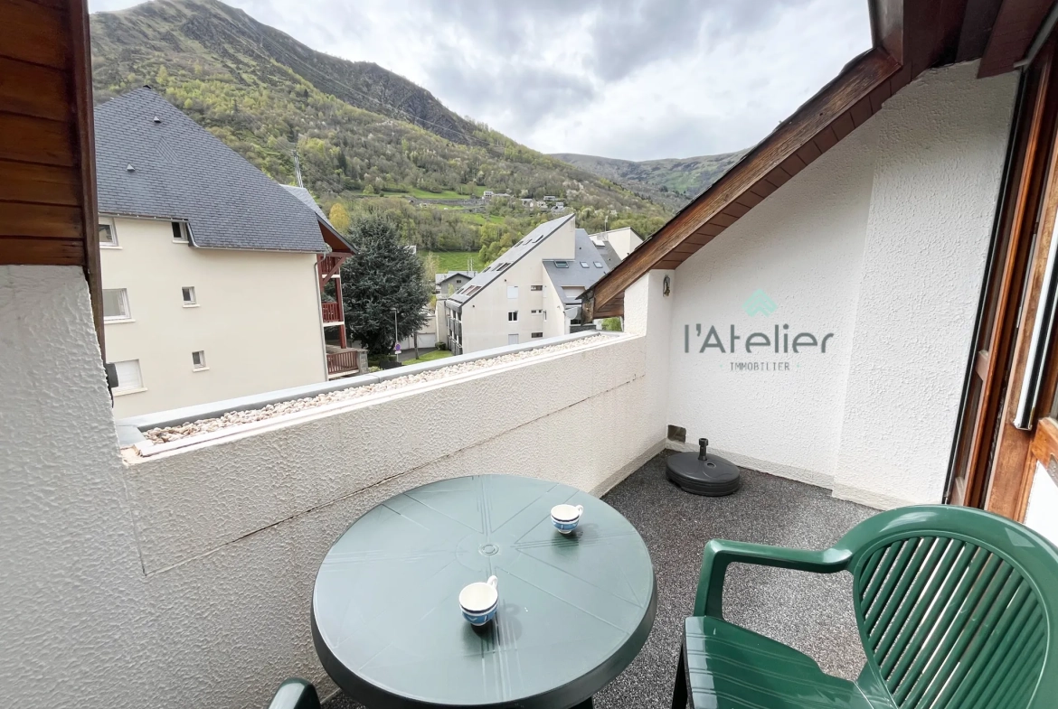 Studio rénové de 23 m² avec terrasse au cœur de Saint-Lary, exposition Sud-Ouest 