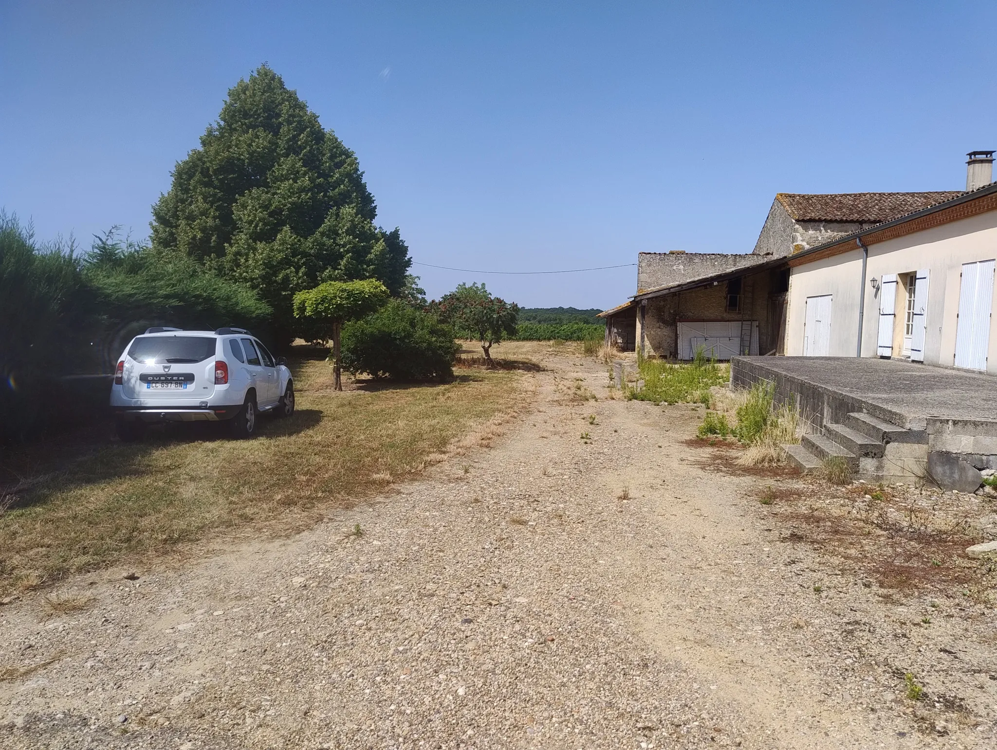 Ancienne ferme viticole à Caplong avec dépendances et terrain de 6095 m² 