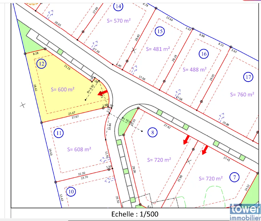 Terrain constructible de 600 m² à Montbartier, dernier lot disponible 