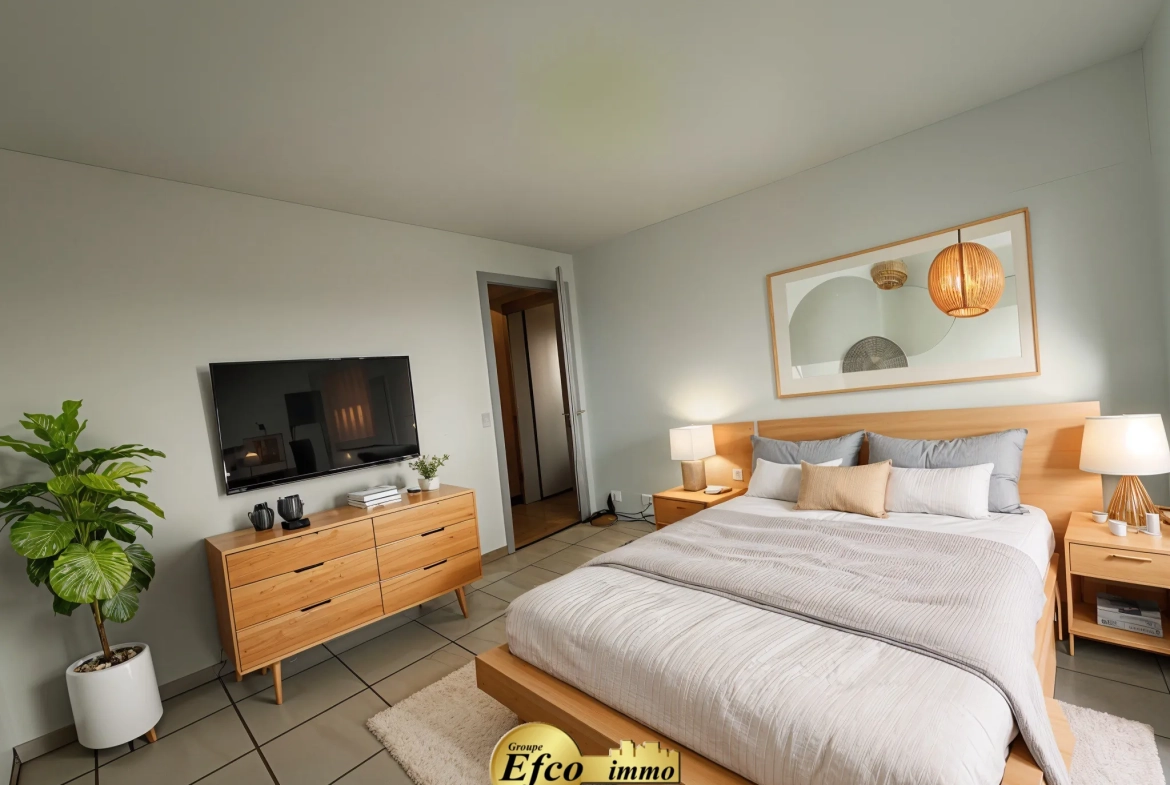 Vente d'un appartement T3 lumineux avec balcon à Huningue proche de Bâle 