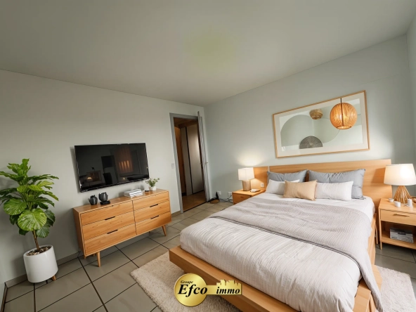 Vente d'un appartement T3 lumineux avec balcon à Huningue proche de Bâle 