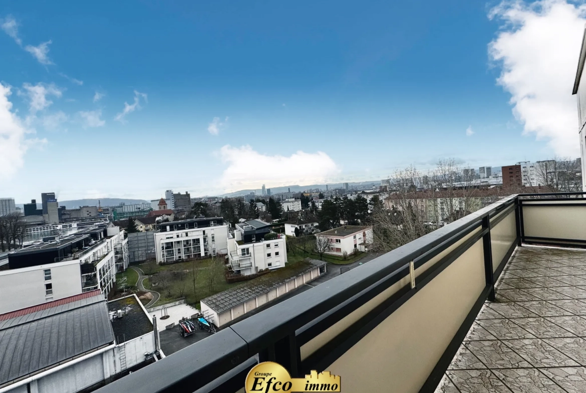Vente d'un appartement T3 lumineux avec balcon à Huningue proche de Bâle 