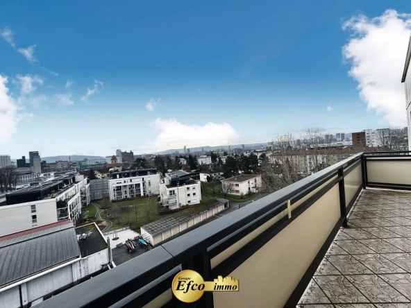 Vente d'un appartement T3 lumineux avec balcon à Huningue proche de Bâle