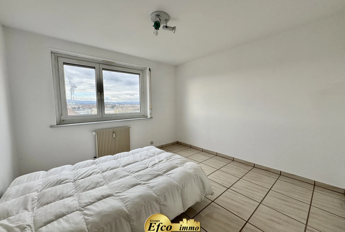 Vente d'un appartement T3 lumineux avec balcon à Huningue proche de Bâle 