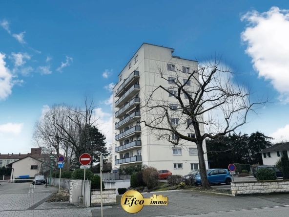 Vente d'un appartement T3 lumineux avec balcon à Huningue proche de Bâle 